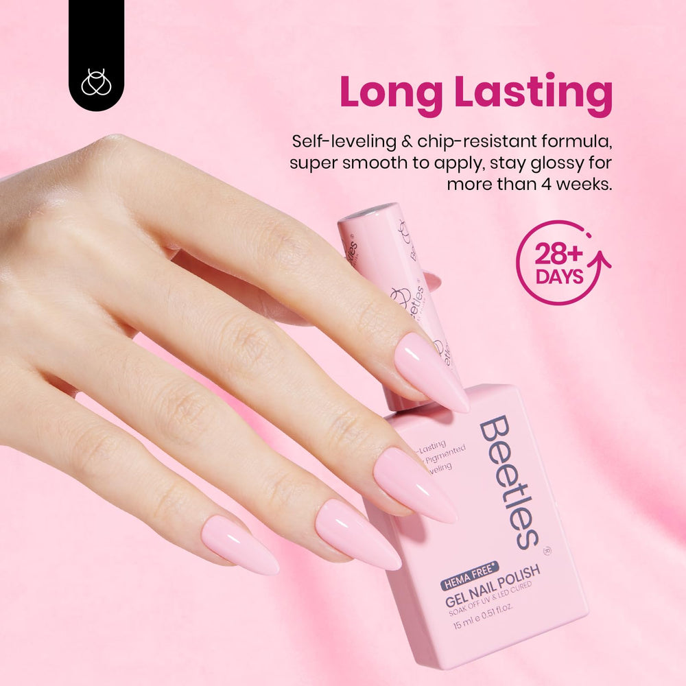 Beetles Valentines swatch nude pink for natural-looking nails
