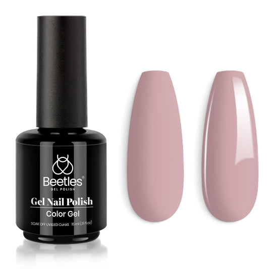 Beetles Vernis Gel Naturel: bouteille taupe pour un look naturel et élégant