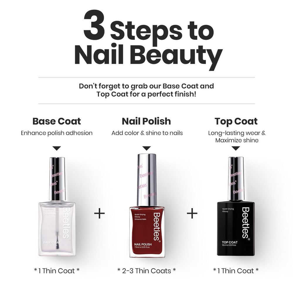Beetles Winter Nail Polish Set P180 versatile for DIY nail art ideas.