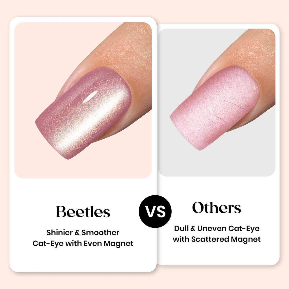 Beetles X Press Cat Eye Nails 16 sizes for a precise, comfortable fit.