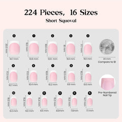 Beetles French tip nails arrive pre-designed for easy DIY applications.