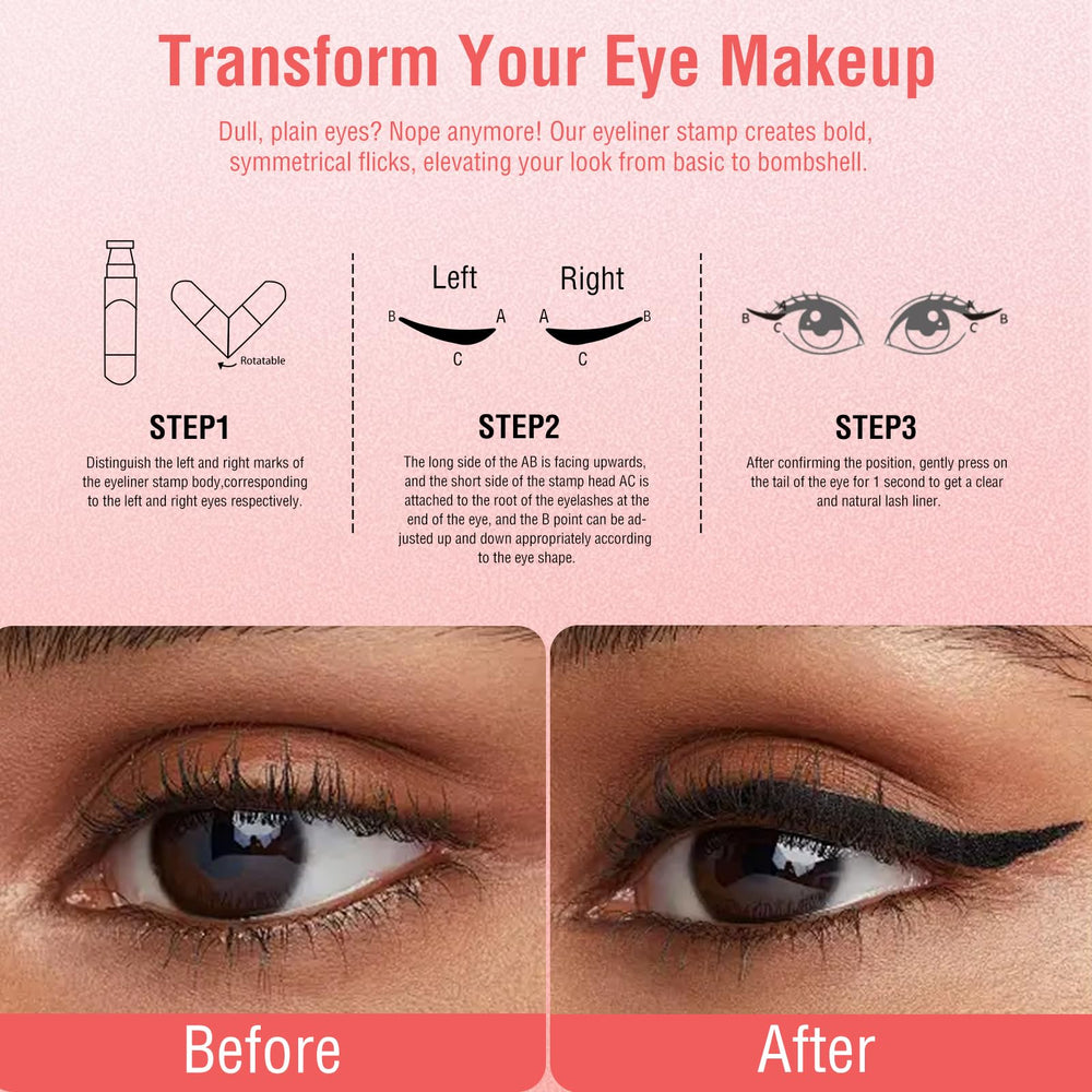 Eyeliner Stamp beginner-friendly application for crisp lines.