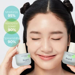 BeginS by JungsaemMool texture-swirl shows quick absorption and breathable comfort.