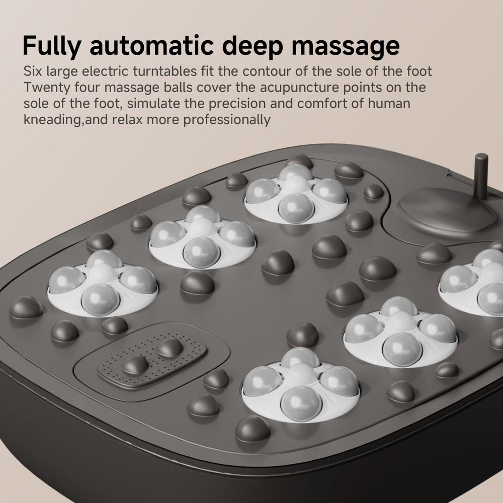 Beici High Depth Foot Spa with handle and wheels for easy movement.