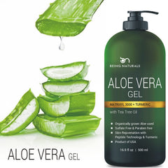 Being Naturals Aloe Vera Gel texture appears silky and non-greasy on skin