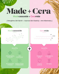BEISIKS SKINRxLAB MadeCera ingredients include ceramide and milk protein for comfort.