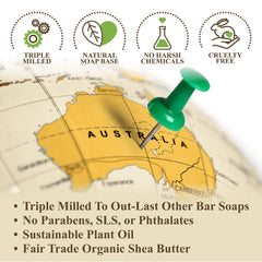 BELA soap demonstrating creamy lather texture