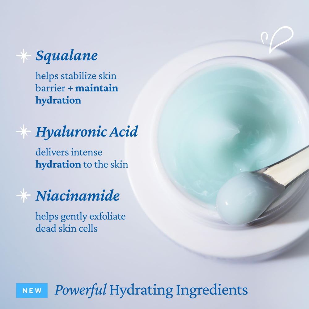 Belif Aqua Bomb after-application skin appears hydrated and plump