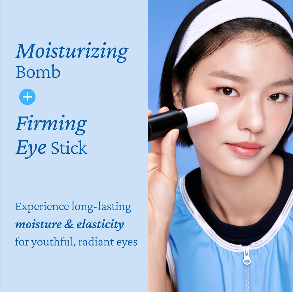 belif Eye Bomb Firming Oil Complex close-up with lifting look.