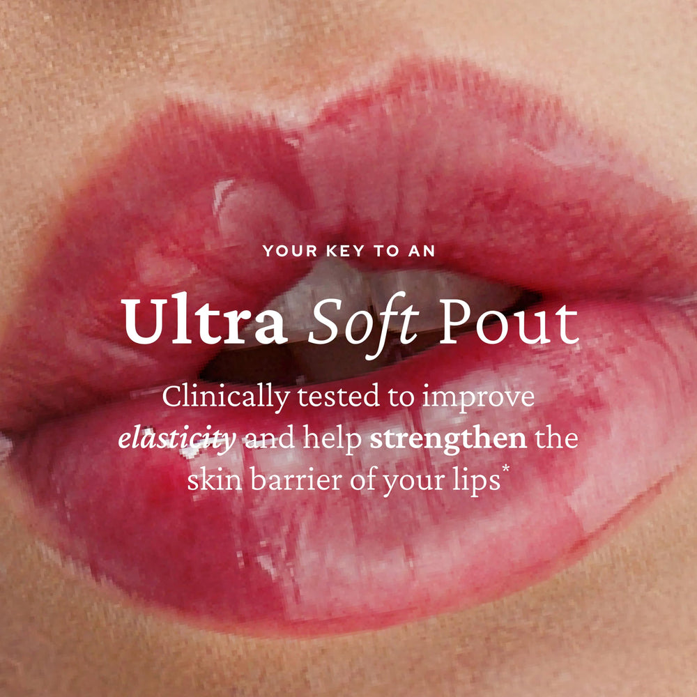 belif Lipcerin Berry application glide highlights silky, non-sticky slip.