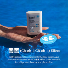 Belif Travel-friendly sunscreen stick, ideal for daily protection on the move.