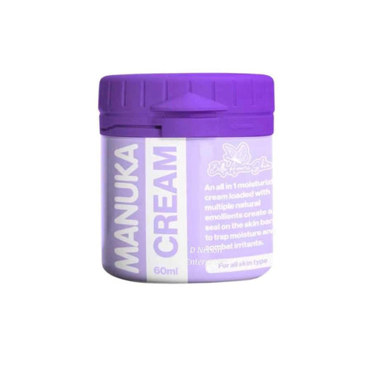 Bella Amore Skin Manuka Cream 60ml bottle, rich hydration for softer skin and daily care.