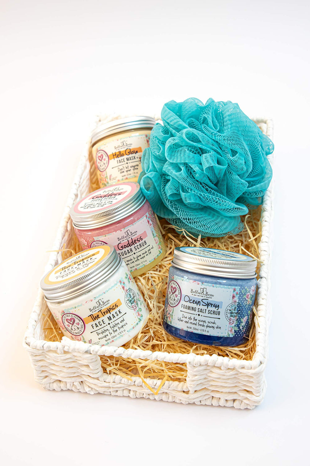 Packaging design of Bella & Bear Tropics Tropics mask