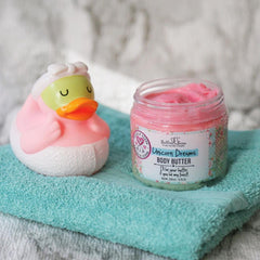 Gift-ready Bella & Bear Unicorn Dream Body Scrub packaging for self-care gifts.