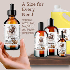 Bella Terra Oils premium packaging signals a nutrient-rich argan oil.