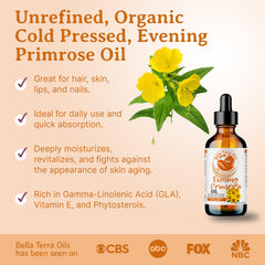 Bella Terra Oils Golden Primrose Oil Pour, soft texture for daily beauty rituals.