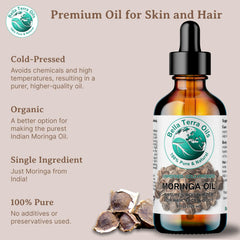 Bella Terra Oils Moringa Seed Oil routine setup for a simple regimen.