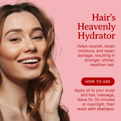 Bella Terra Oils Pomegranate Seed Oil in hair care routine for shine and manageability