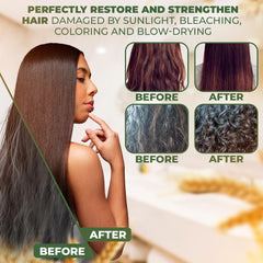Bellahair glossy finish after treatment on styled hair.