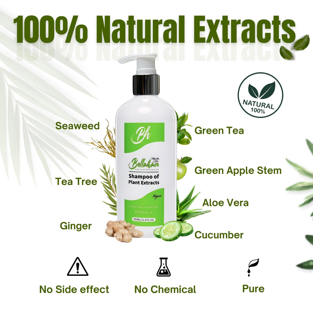 Bellahair Tea Tree Shampoo on curly hair shows smoother, defined curls