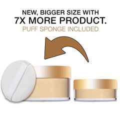 Applying Bellapierre Banana Setting Powder with baking technique to blur shadows