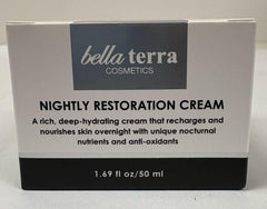 Bellaterra Nightly Restoration cream application supports simple nightly skincare routine