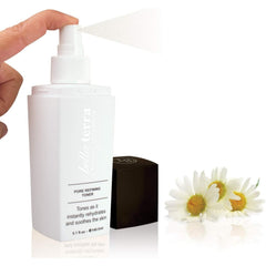 Bellaterra Cosmetics toner bottle with 2% salicylic acid for clearer pores.