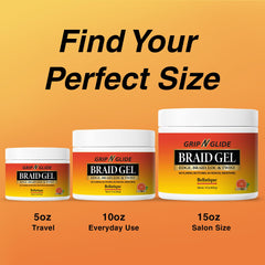 Bellatique Grip N Glide no residue formula keeps hairstyle clean.