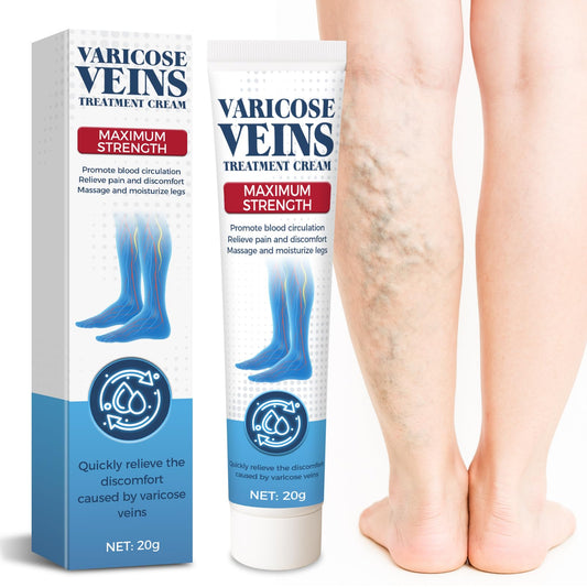 Bellisinno varicose veins cream bottle for leg care and improved appearance.