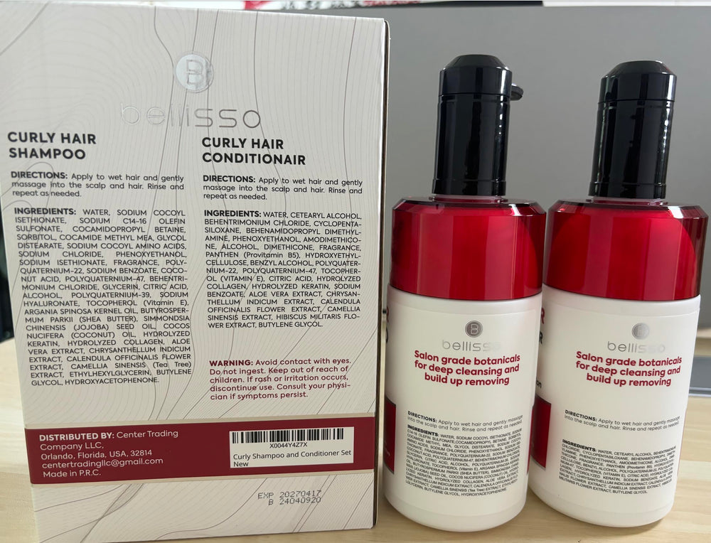 Bellisso frizz-control curls closeup showcasing defined, glossy coil look