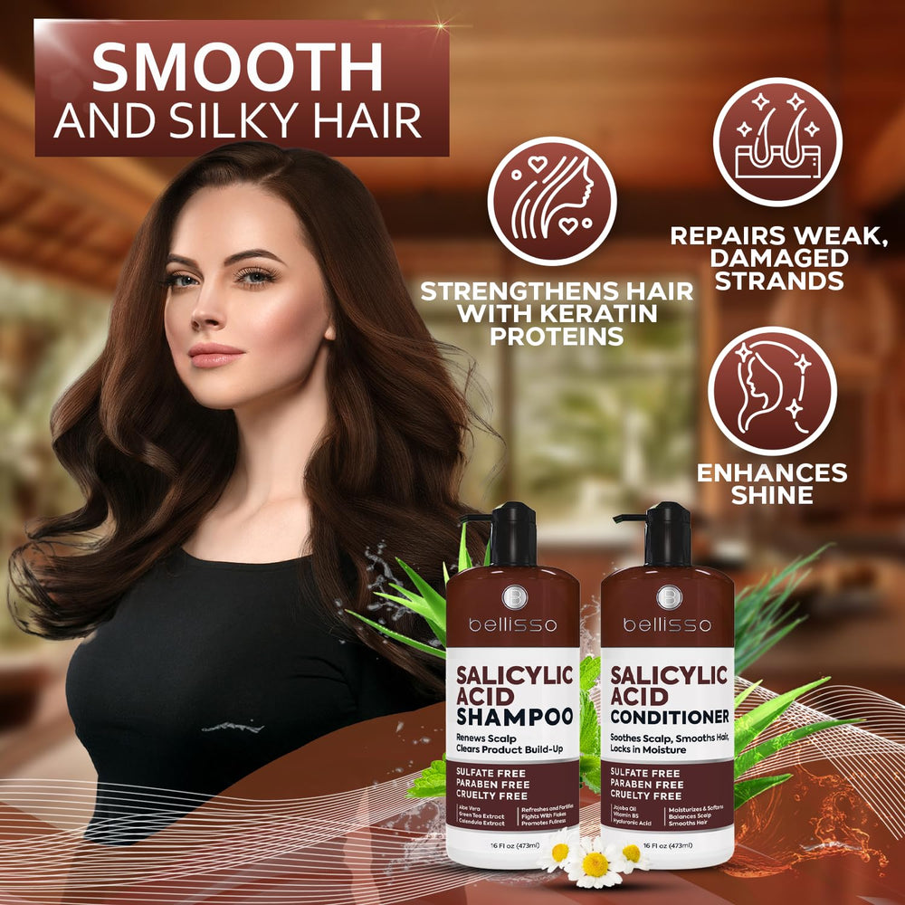 Bellisso hair after-use shows smoother, comfortable feel after washing.