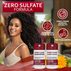 Bellisso salon-grade color protect bottle illustrating color-safe curl care