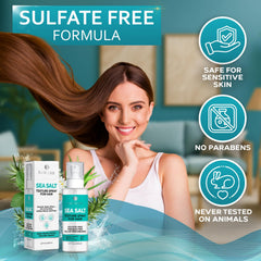 Bellisso Sea Salt Spray demonstrating quick, lightweight texture without crunch
