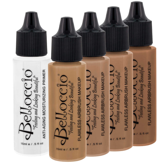 Belloccio foundation shade 01 half-ounce bottle for even skin tone and natural finish.