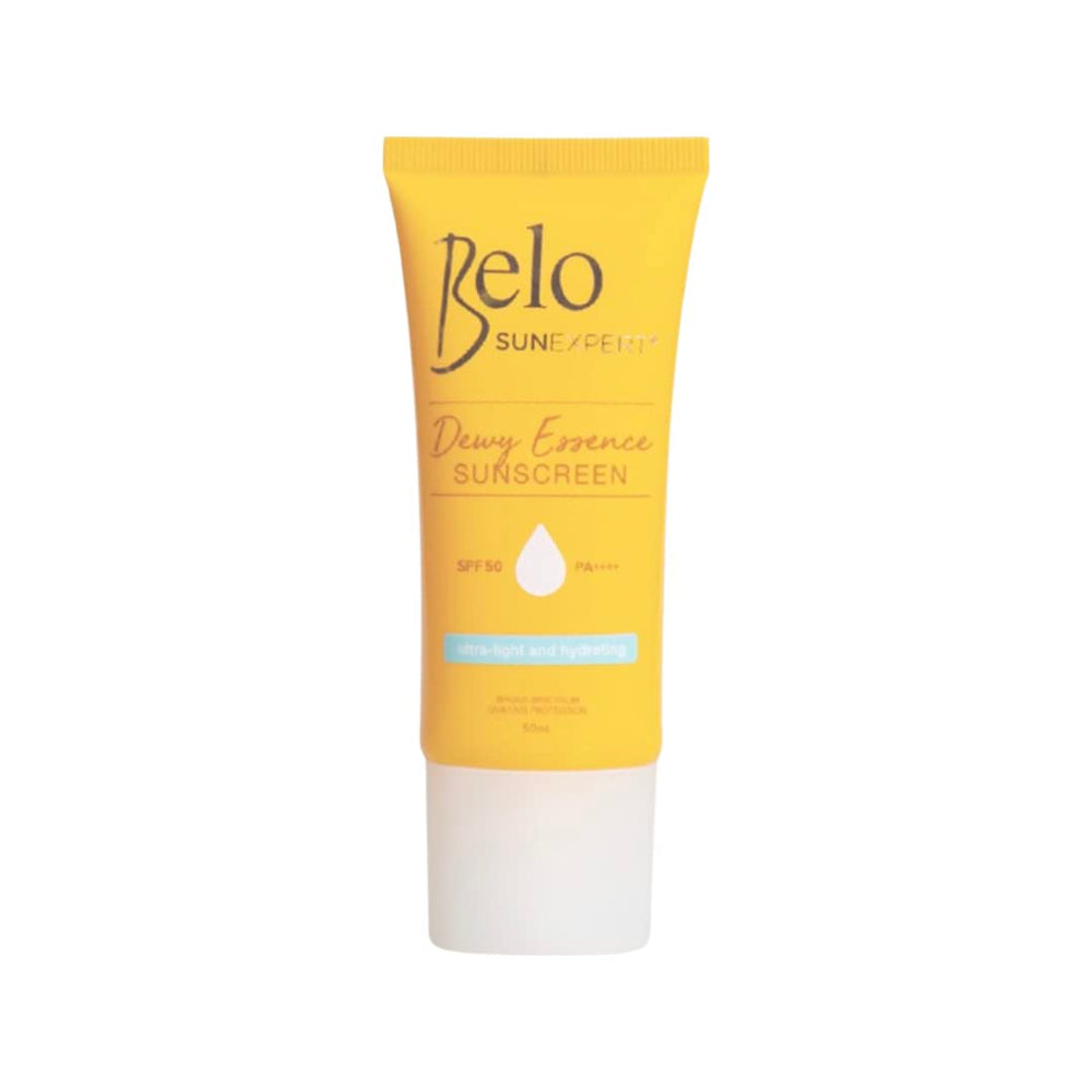 Belo Essentials Dewy Day Cream 50g jar delivering lightweight hydration for smooth skin