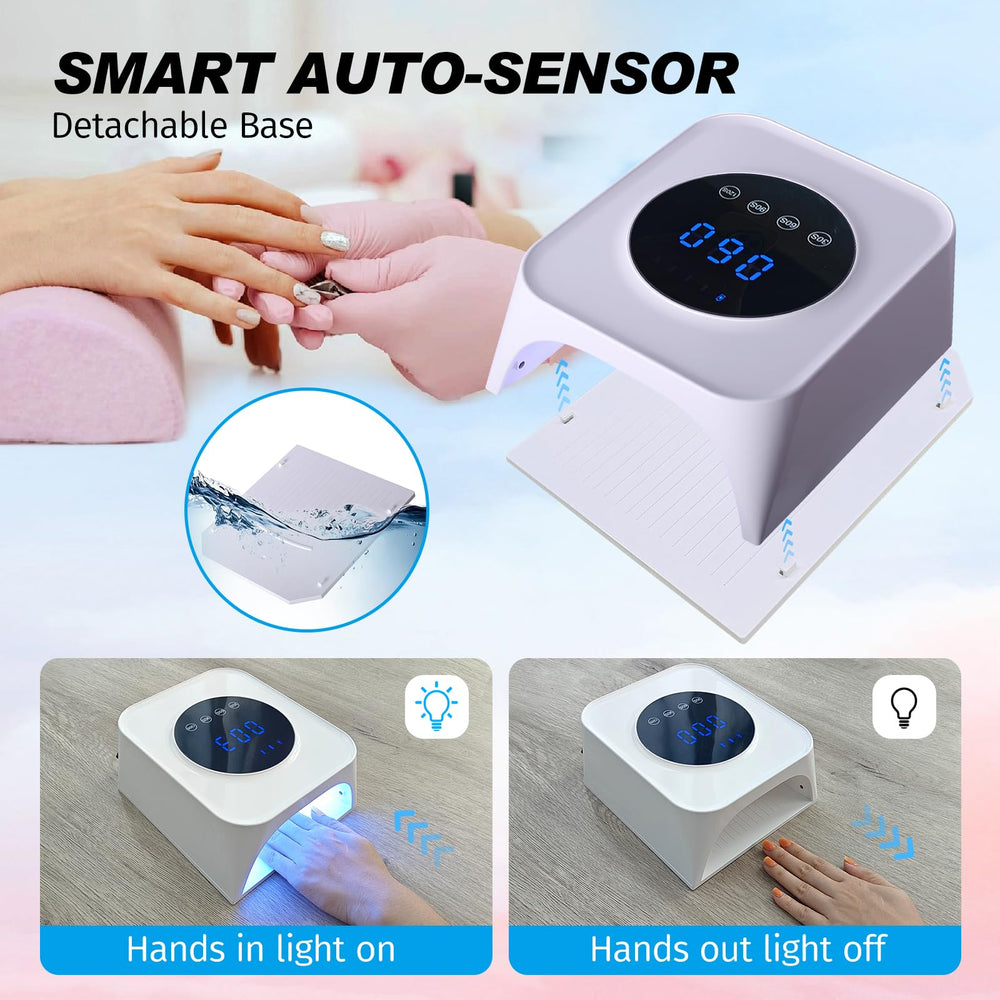Belovedone cordless-rechargeable-nail-lamp with long-lasting battery for on-the-go manicures