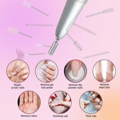 Belovedone six-piece drill bits set for manicure and pedicure.