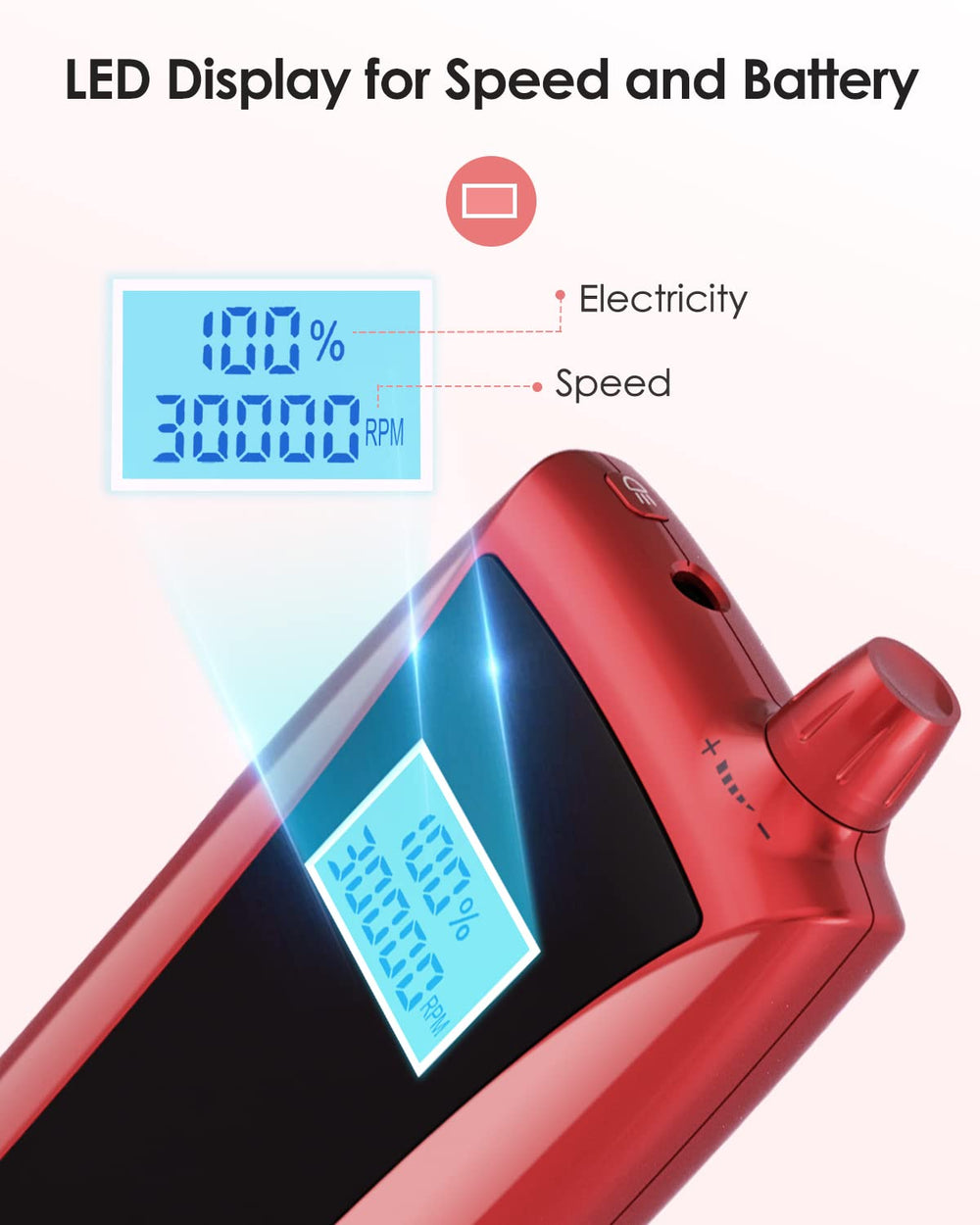 Beloving nail drill offers two way rotation for both hands