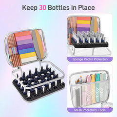 Beloving portable travel case with top handle for easy transport to appointments.