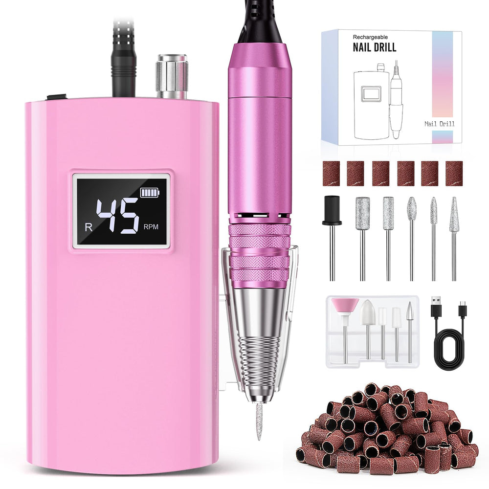 Beloving portable nail drill 45000rpm for fast gel and acrylic removal