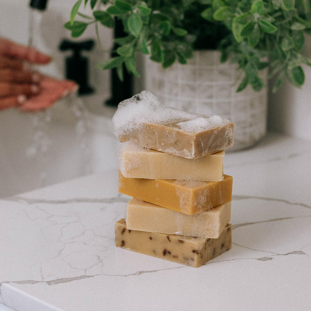 Family-founded Bend Soap Company brand story image emphasizing care and community.