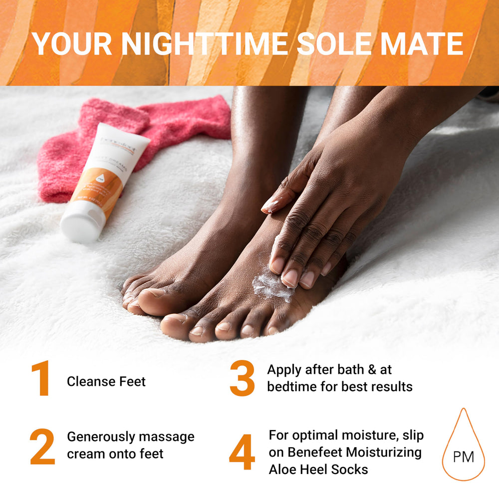 Benefeet Sweet Dreams 3-pack display showing long-lasting foot care solution