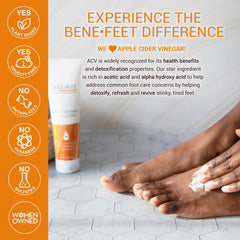 Benefeet turmeric and borage oil blend close-up highlights botanical care