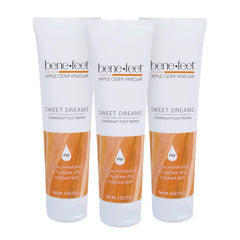 Benefeet Sweet Dreams overnight cream jar closeup highlighting the detox and hydration formula