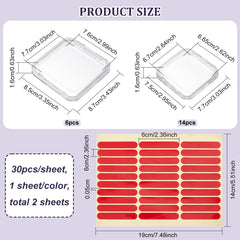 BENECREAT nail storage box interior shows two tape sheets for quick nail mounting