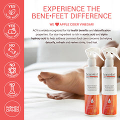 Benefeet Best Foot Forward ingredients botanicals promote hydrated skin.