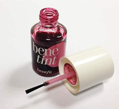 Benefit Benetint Mini color swatches closeup show buildable tint