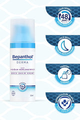 Applying Bepanthol Derma Intensive Night Cream as part of nightly routine