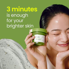Beplain mung bean pore clay mask face closeup highlights refined texture