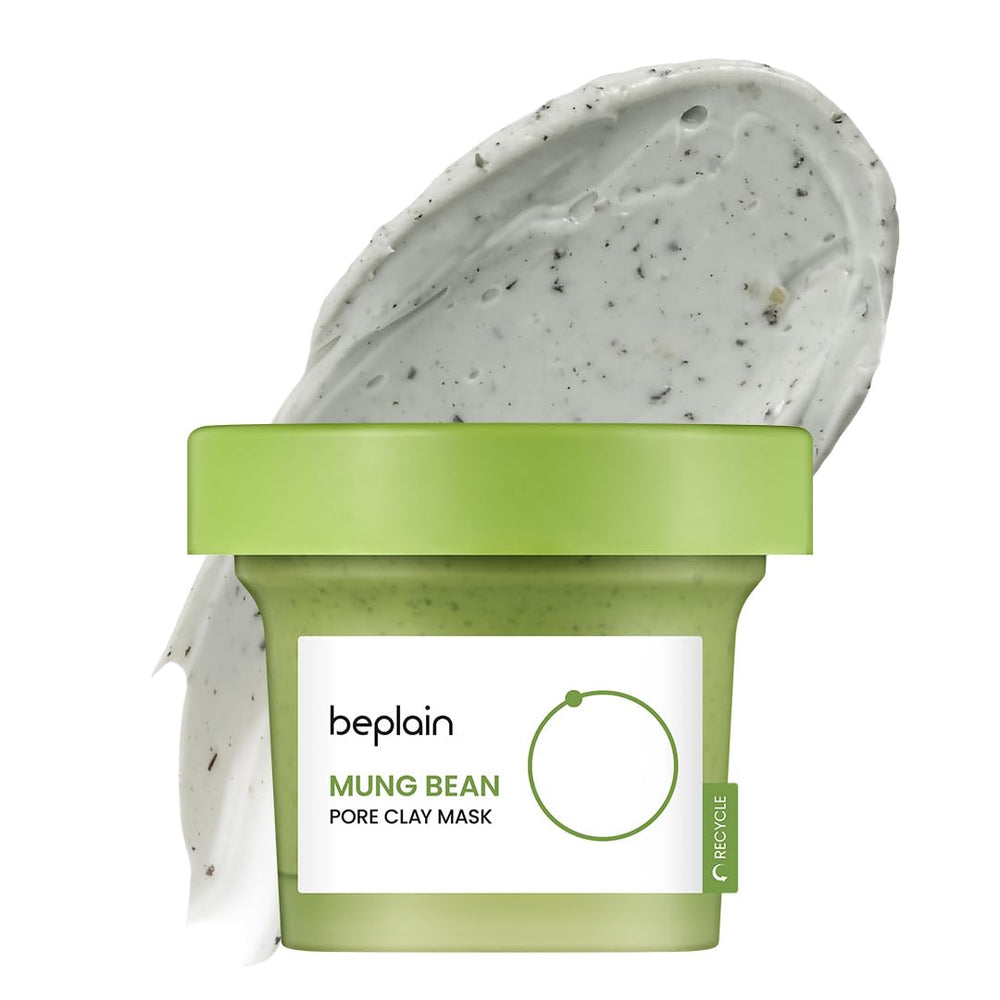 Beplain mung bean pore clay mask jar shows cleansing for clear pores